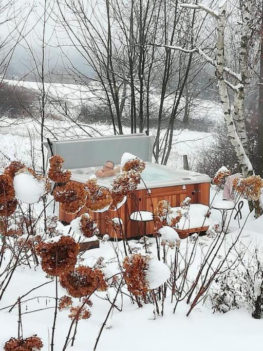 Gite De Charme 5 Etoiles Pour Couple Avec Sauna Et Jacuzzi Exterieurs Privatifs Peaugres Zewnętrze zdjęcie
